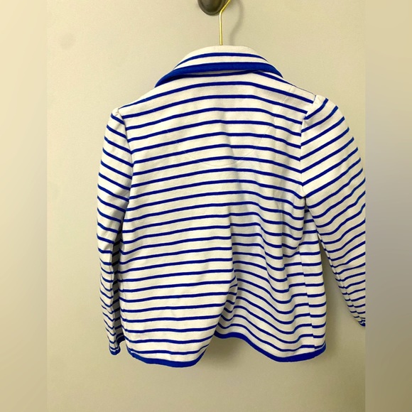 Janie and Jack toddler girl coordinating blazer pants set, with flower detail. - Picture 7 of 7